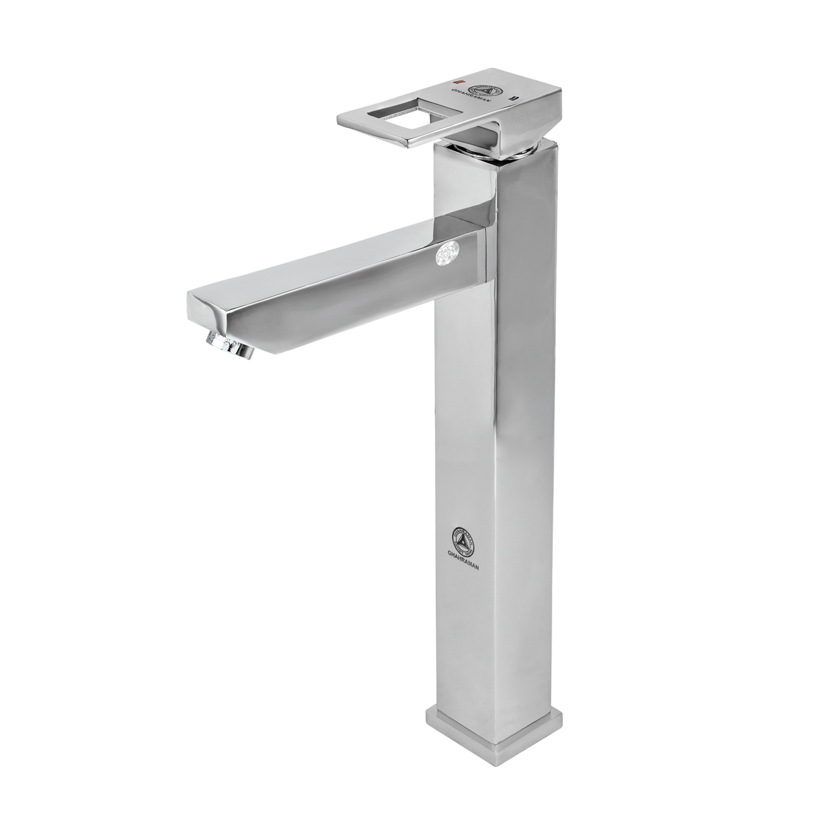 شیر روشویی پایه بلند شیرآلات بهداشتی قهرمان مدل فلت رویال